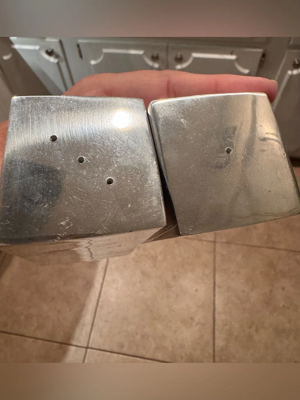 Holland Boone Polished Pewter Salt & Pepper Shakers